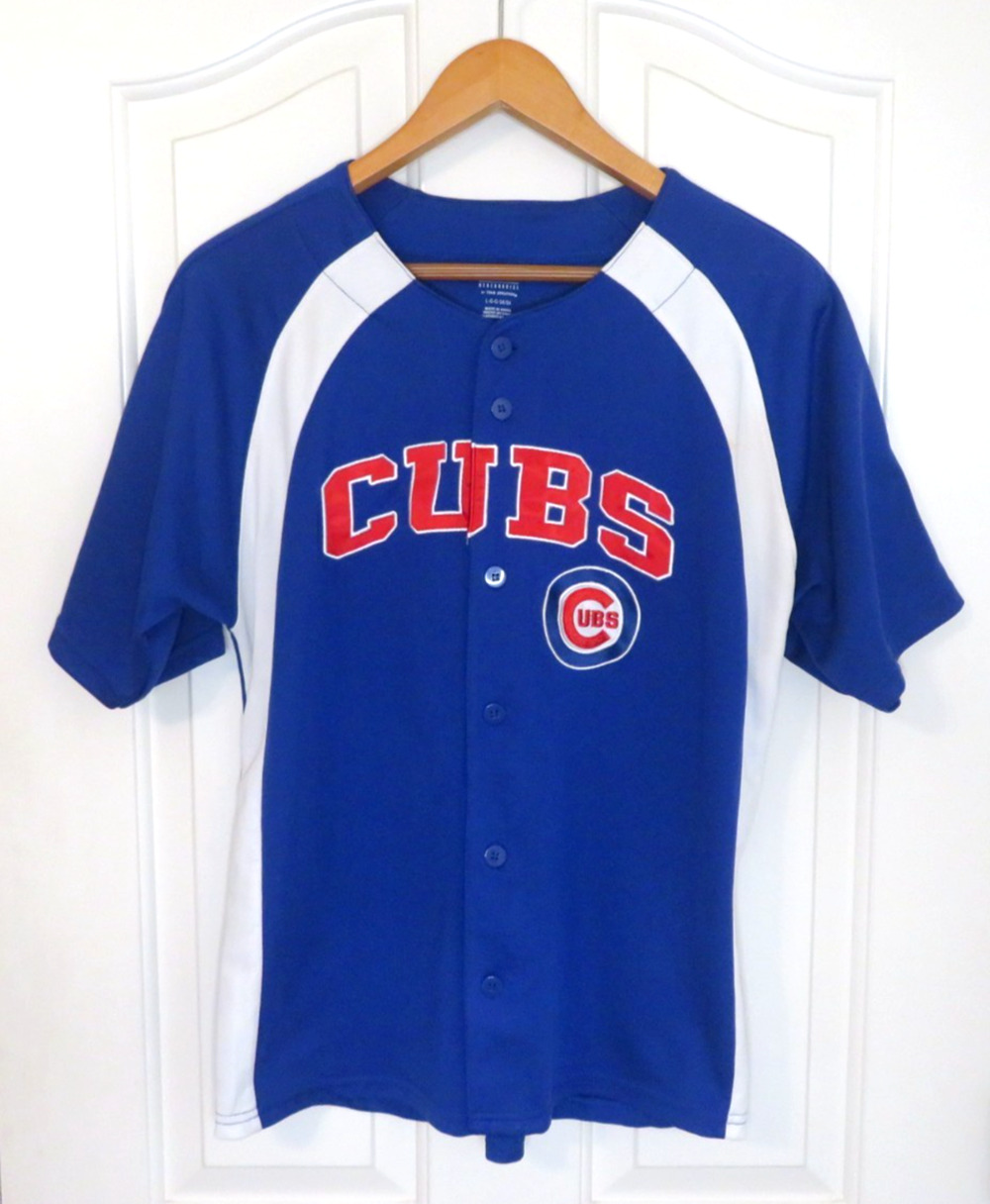 Chicago Cubs Baseball Jersey Youth Large 14/16 MLB Genuine Merchandise Blue